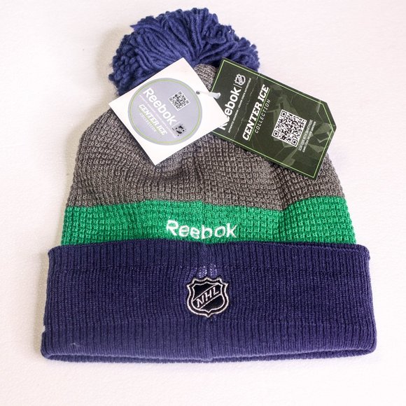 NWT Reebok CANUCKS  NHL Centre Ice Toque - VANCOUVER CANUCKS - Picture 1 of 3